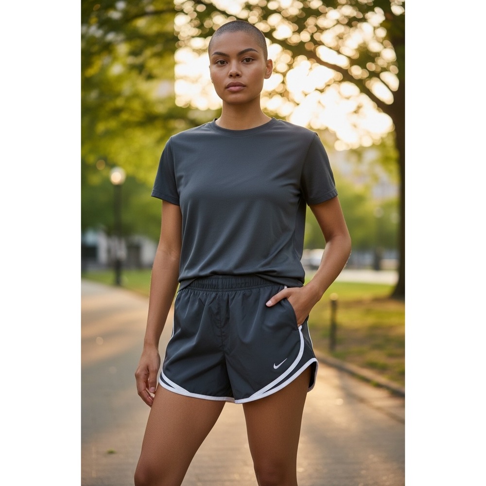 Nike Dry Tempo Running Shorts Black White 831558-011 Womens XS